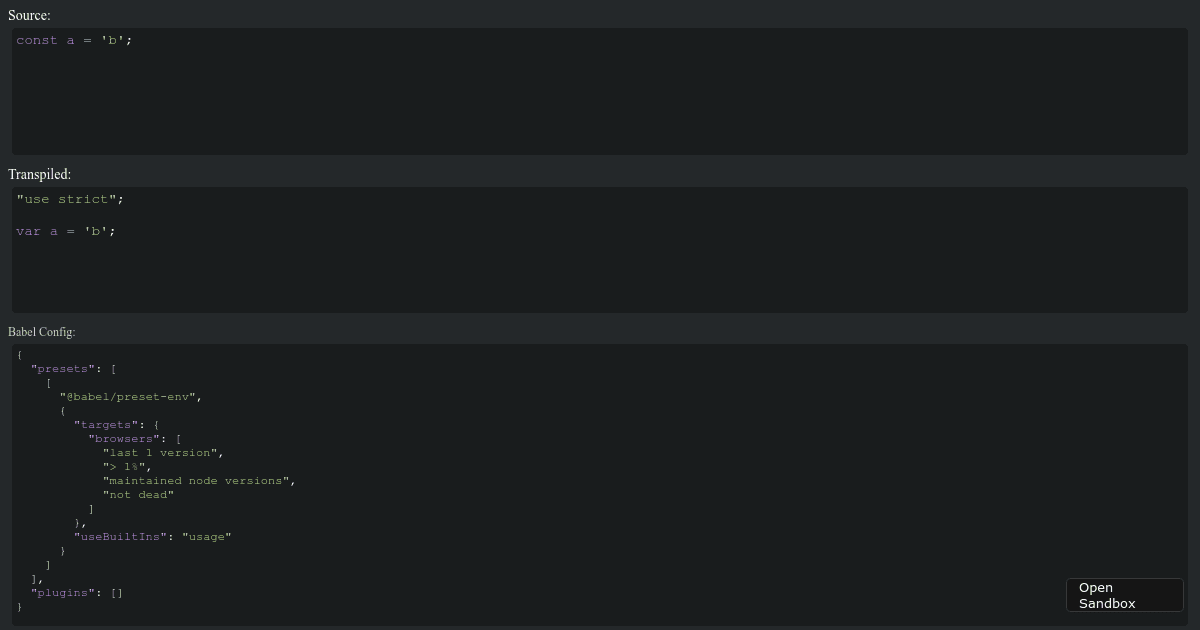 usecodemirror examples CodeSandbox