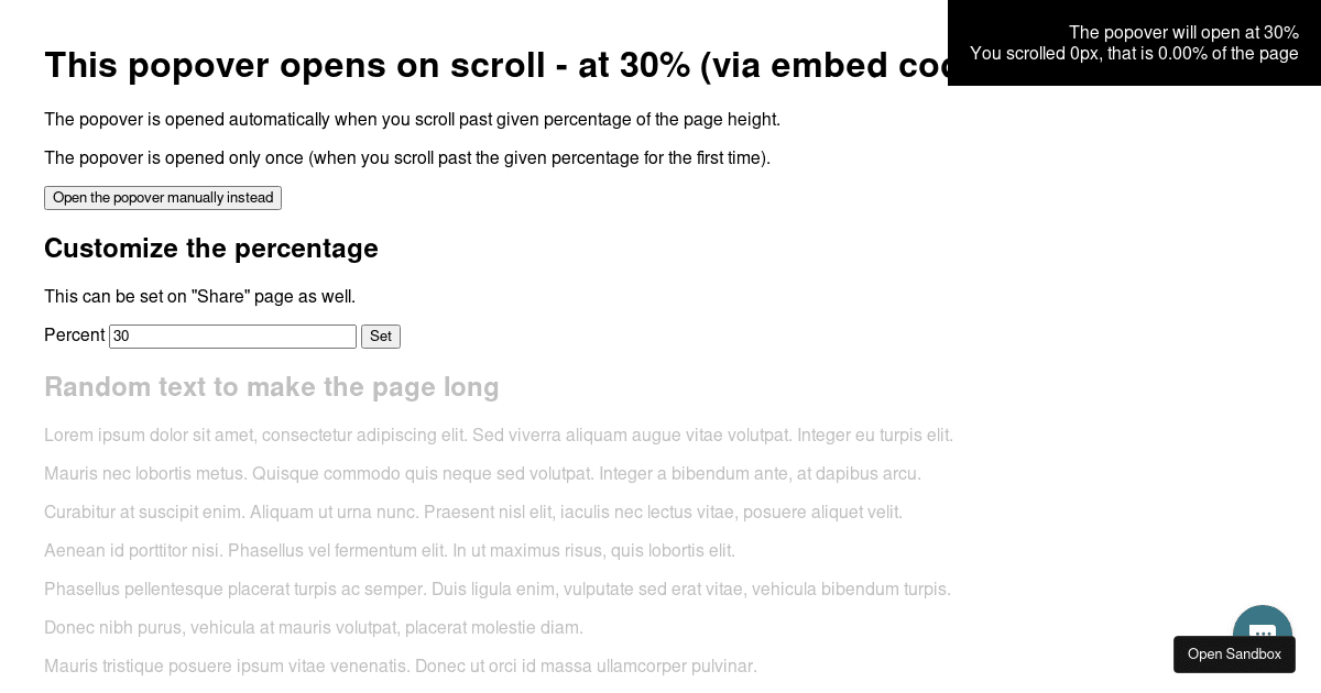 scrollhtml Codesandbox