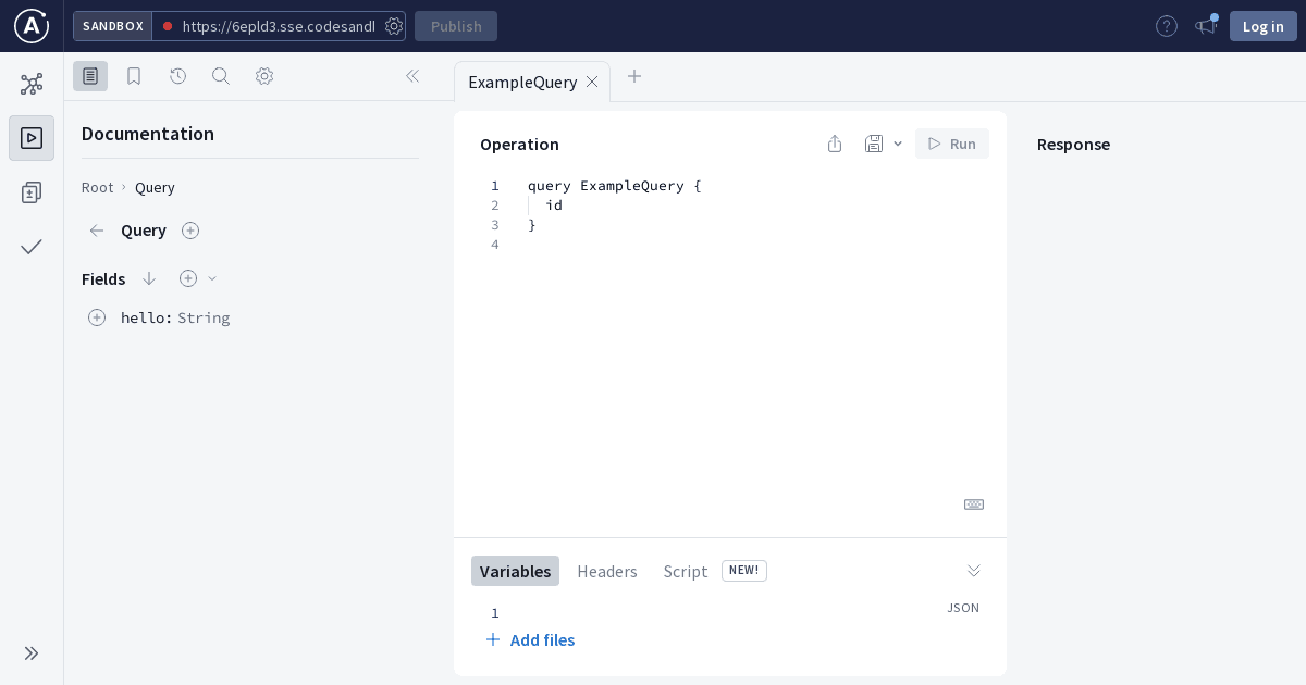 Apollo Server Typescript Codesandbox