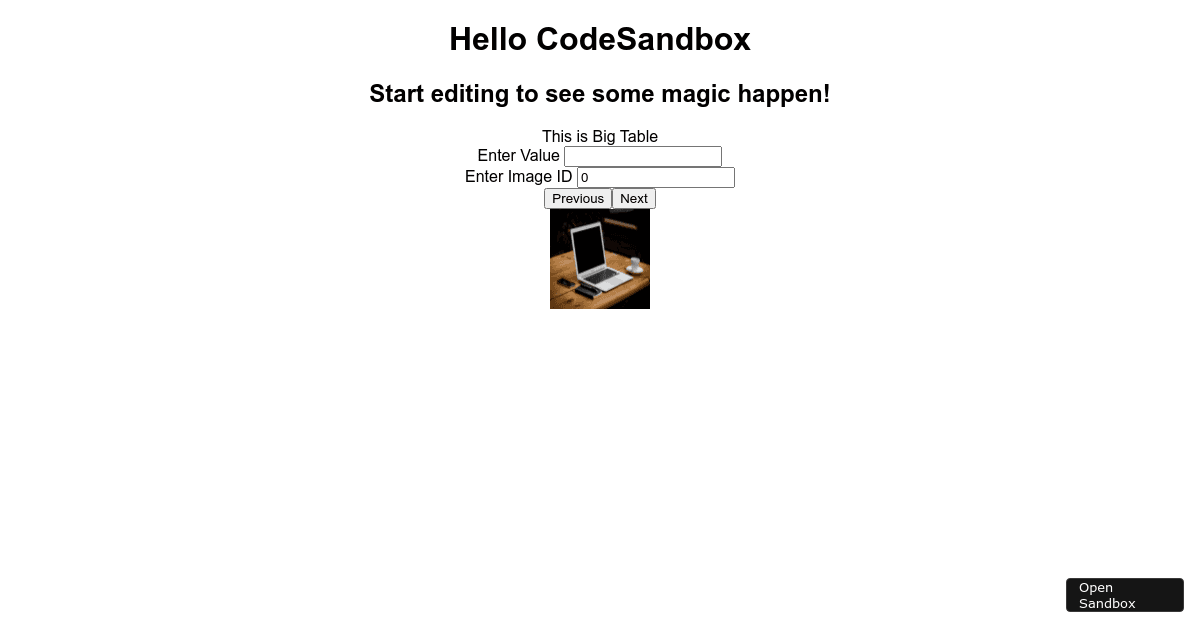 reactdisplaylist Codesandbox