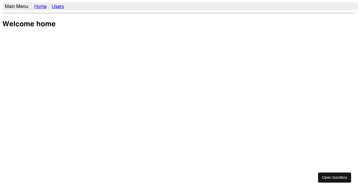 reactrouterexample Codesandbox