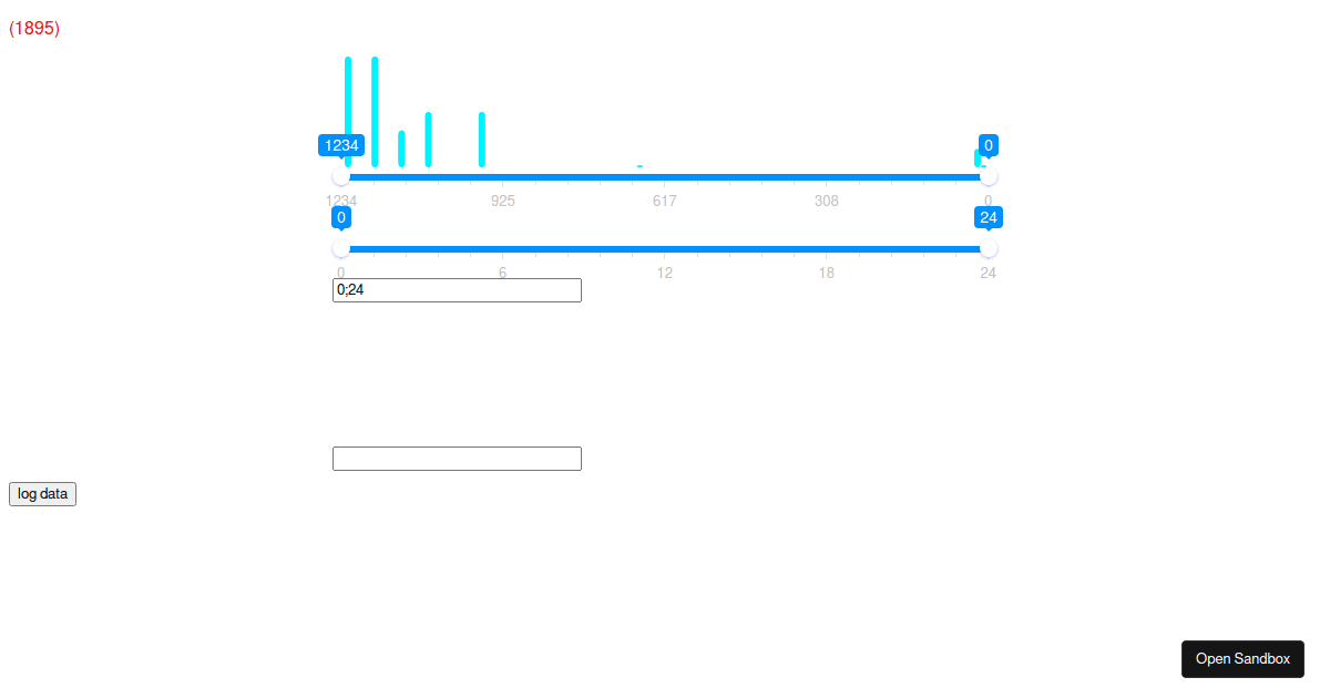 vuehistogramslider examples CodeSandbox