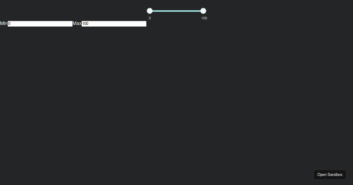 multirangesliderreact Codesandbox
