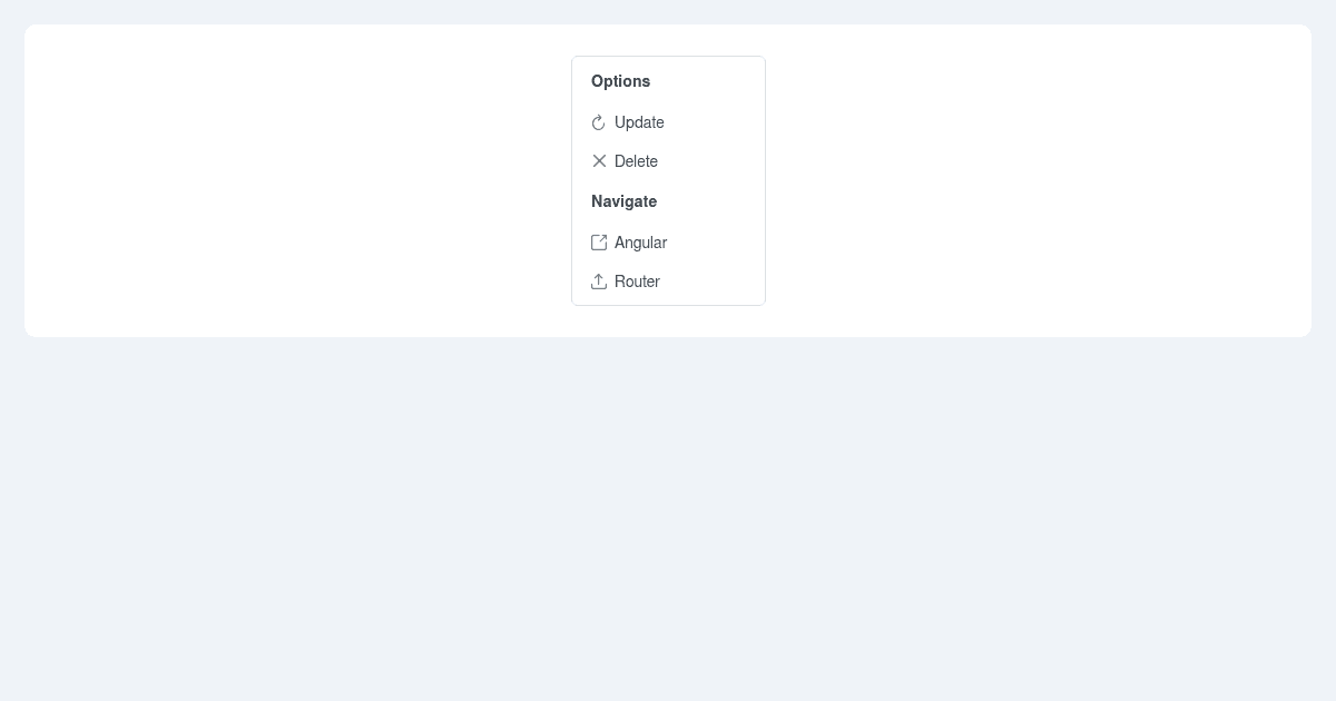 primengmenugroupdemo Codesandbox