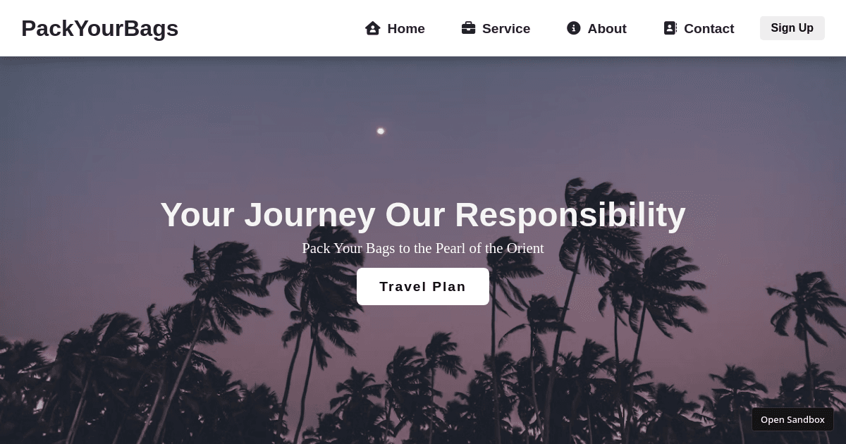 packyourbags Codesandbox