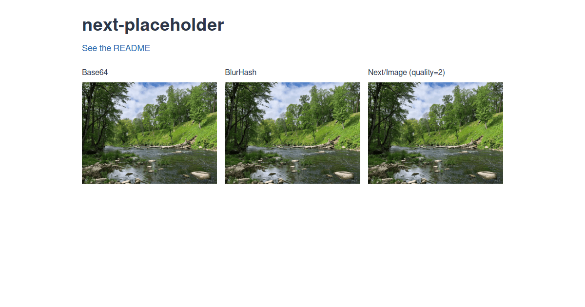 nextplaceholder examples CodeSandbox
