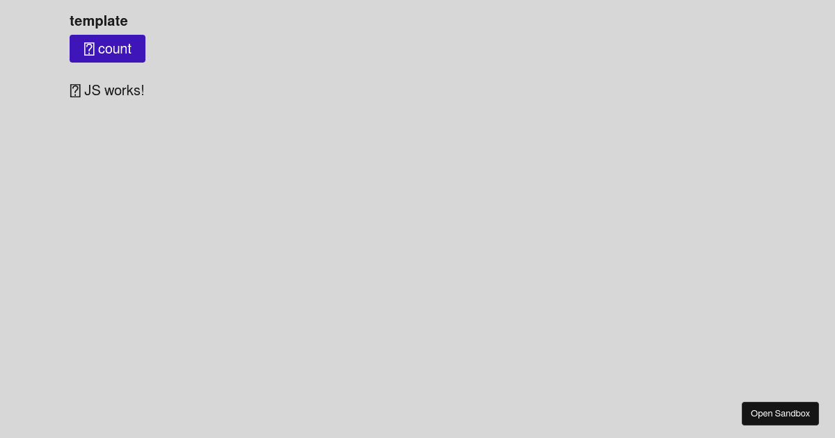 Vanilla JS template w/ baselayers Codesandbox