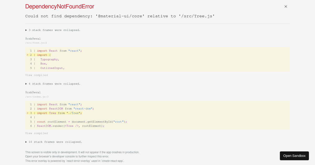 reactfilebrowser examples CodeSandbox
