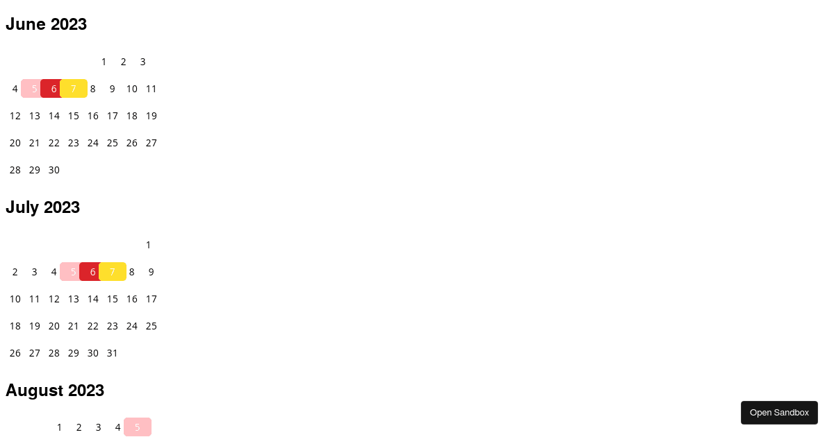 momentarraydates examples CodeSandbox