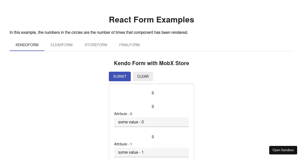 customkendoform Codesandbox