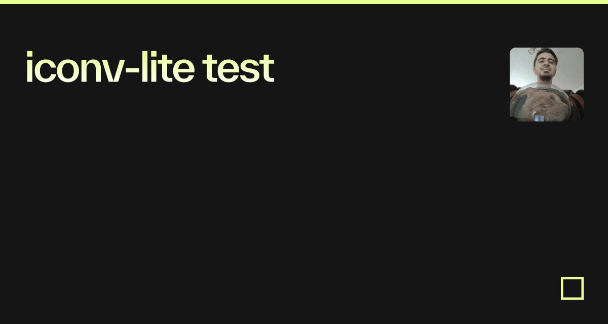 iconvlite test Codesandbox