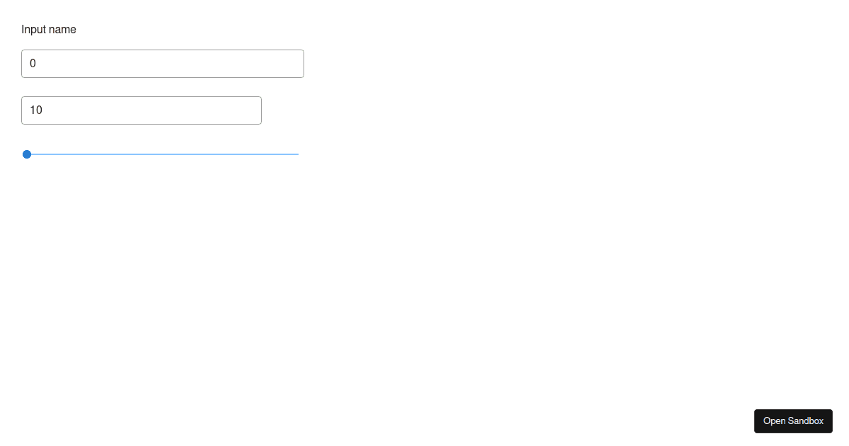 Vuetify Slider Input Codesandbox