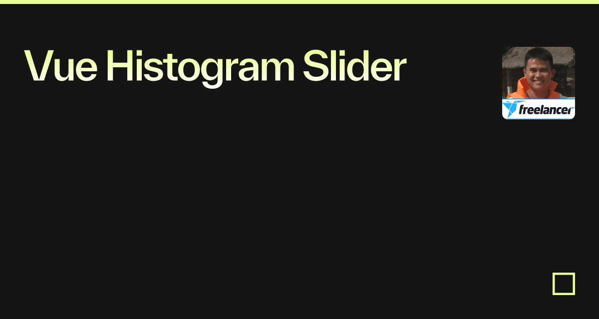 Vue Histogram Slider Codesandbox
