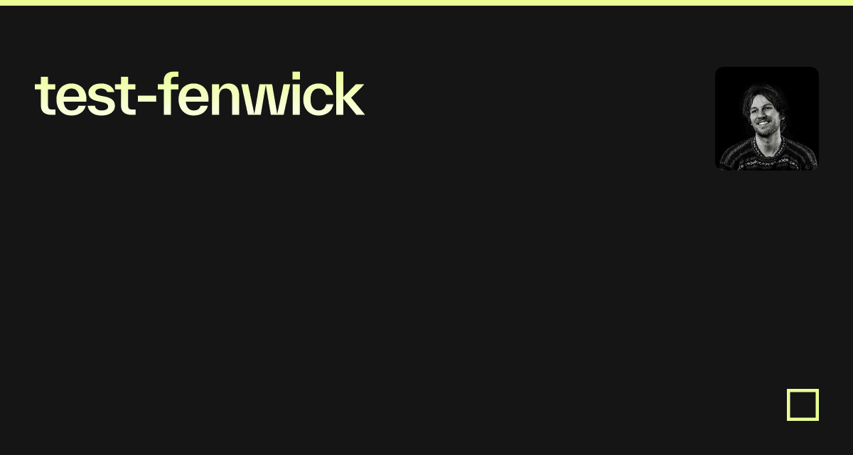 testfenwick Codesandbox