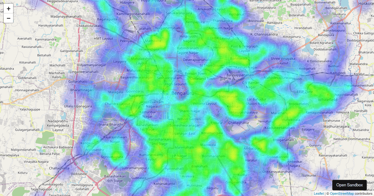 reactleafletheatmaplayer examples CodeSandbox