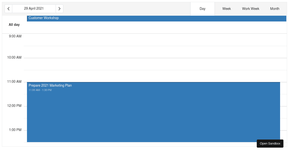 Basic Views DevExtreme Scheduler Codesandbox