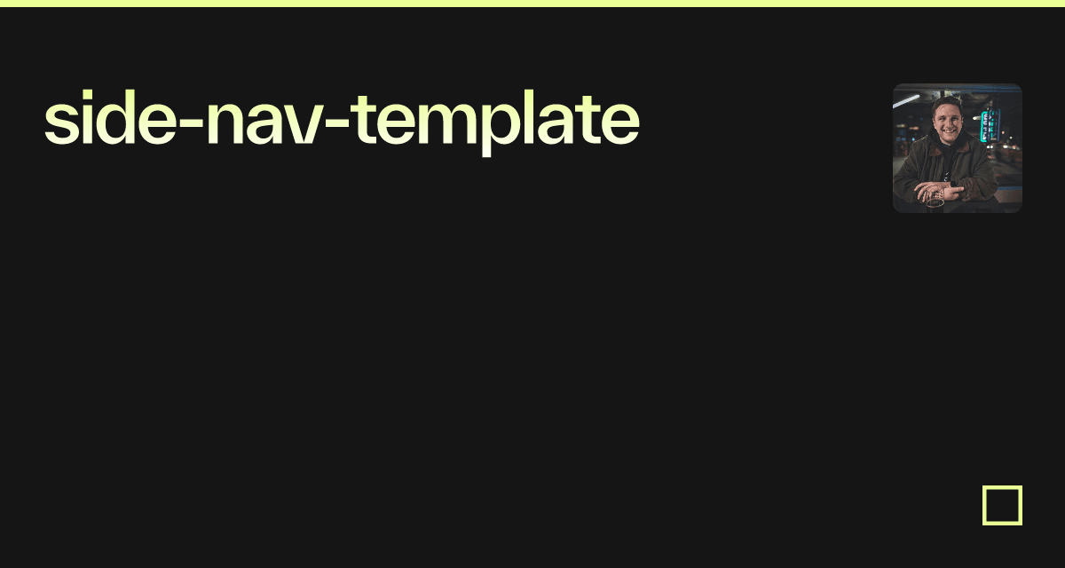 sidenavtemplate Codesandbox