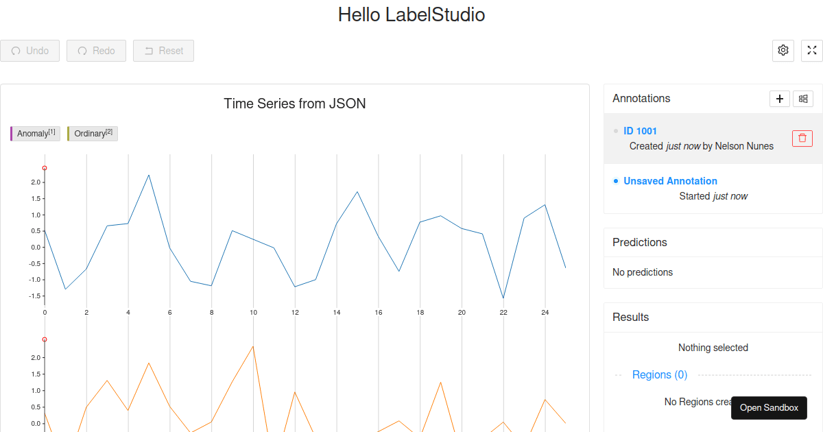 labelstudio examples CodeSandbox