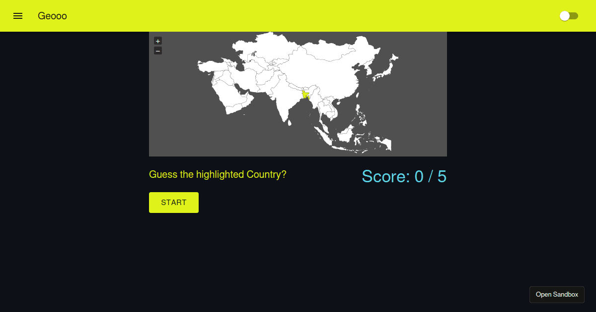 reactjvectormap/core examples CodeSandbox