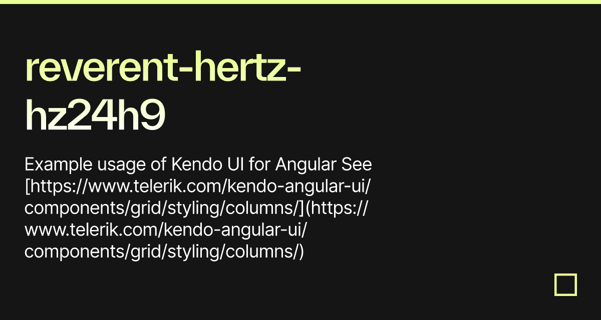 reverenthertzhz24h9 Codesandbox