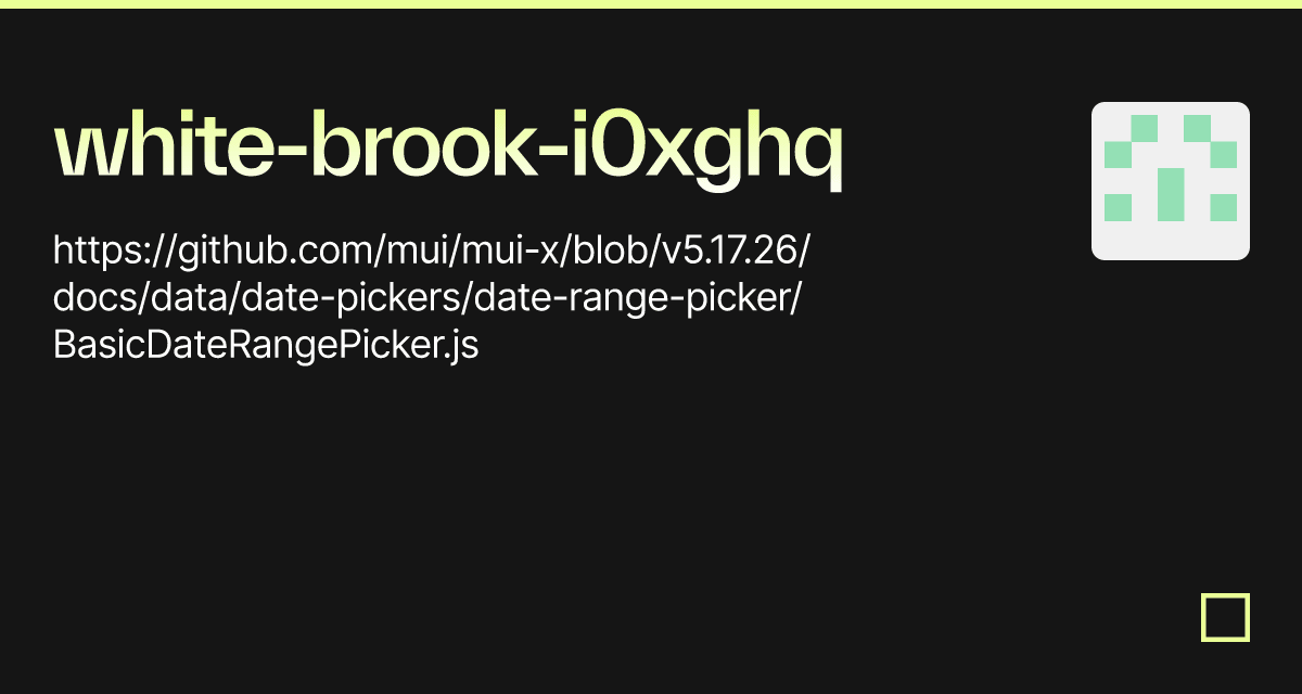 whitebrooki0xghq Codesandbox
