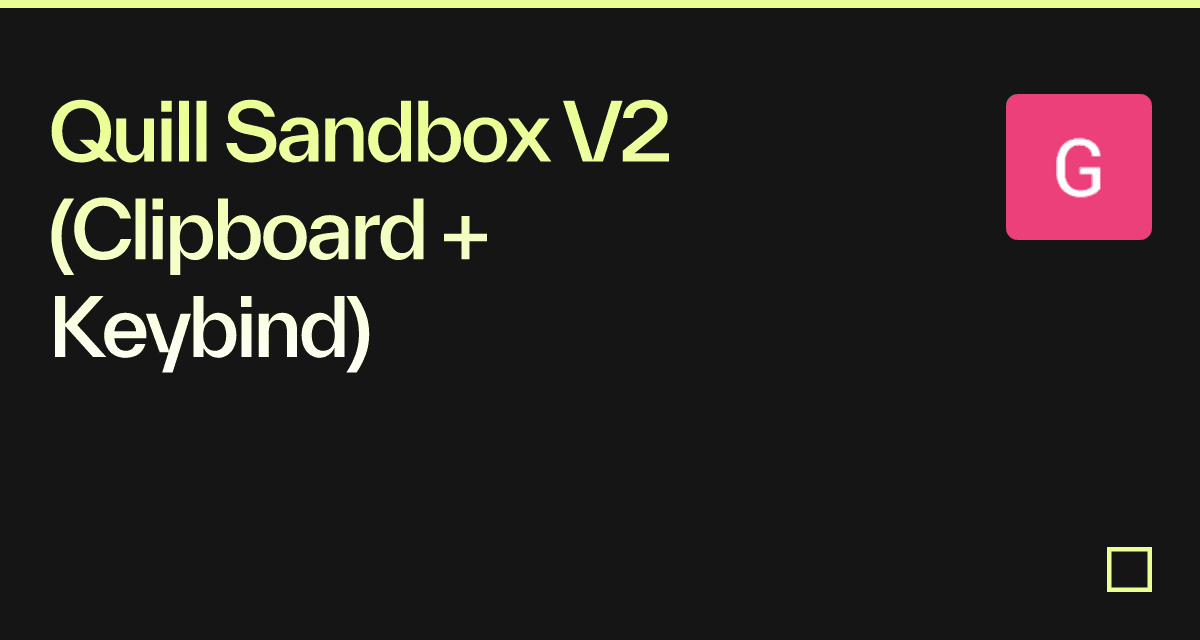 quilldelta examples CodeSandbox