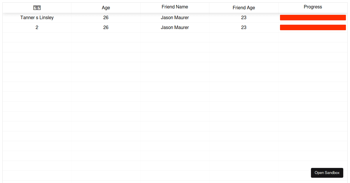 reacttablehocdraggablecolumns examples CodeSandbox