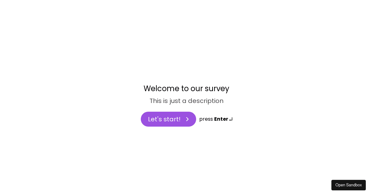 Quill Forms example (forked) Codesandbox