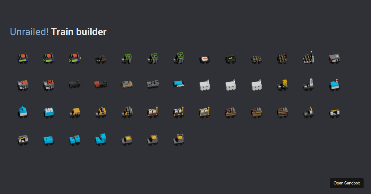 Unrailed train builder Codesandbox