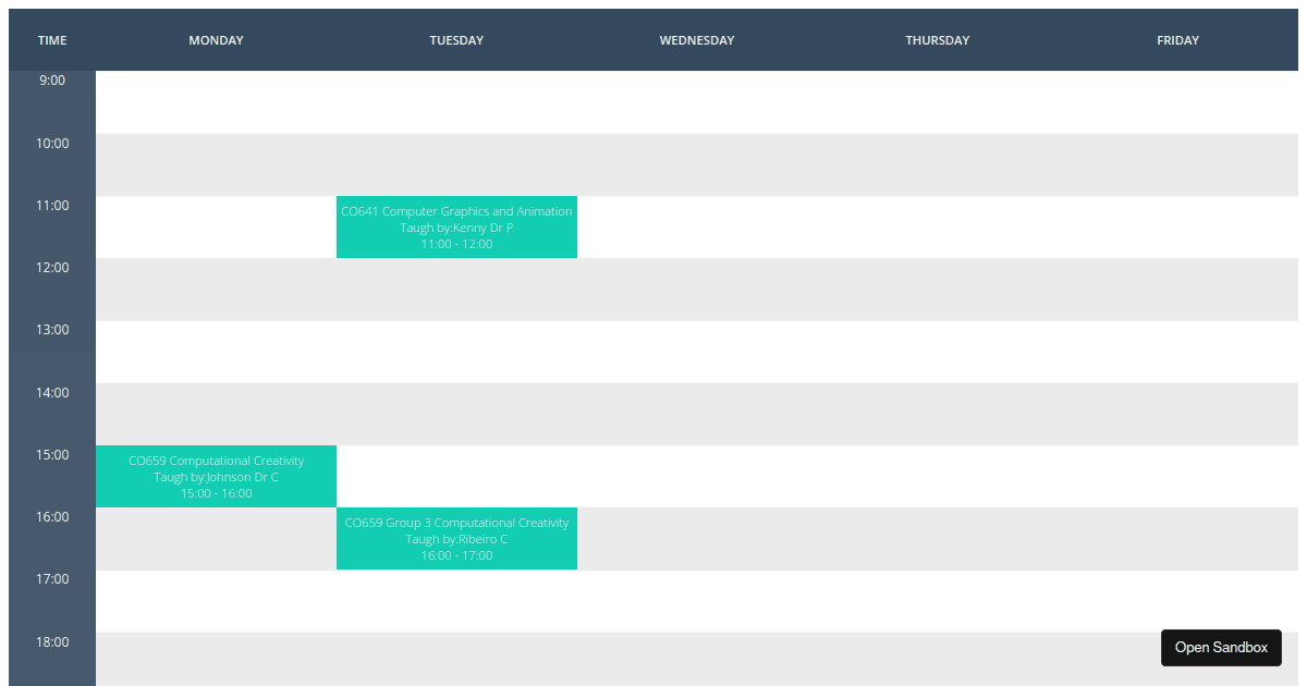 reacttimetableevents examples CodeSandbox