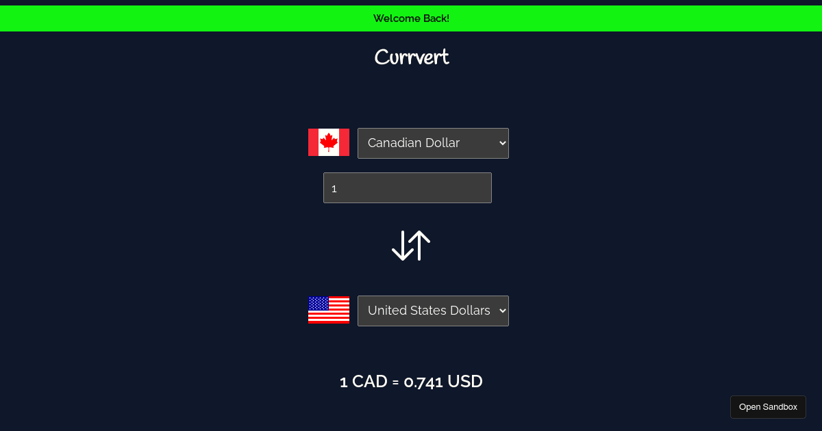 currencyconverter Codesandbox
