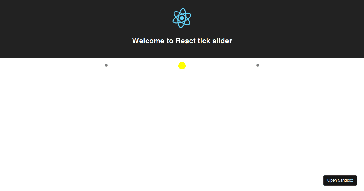 reacttickslider examples CodeSandbox