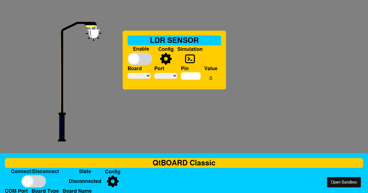 Street Light Project Codesandbox