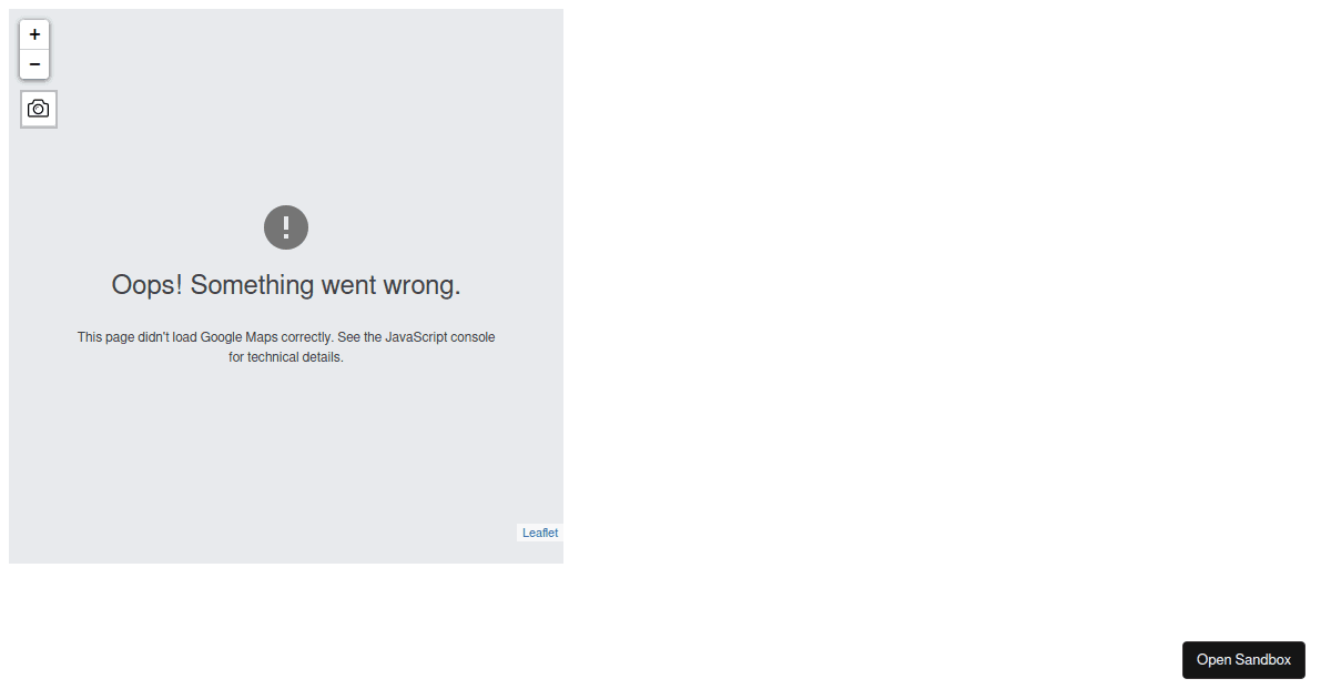 leaflet.gridlayer.googlemutant examples CodeSandbox
