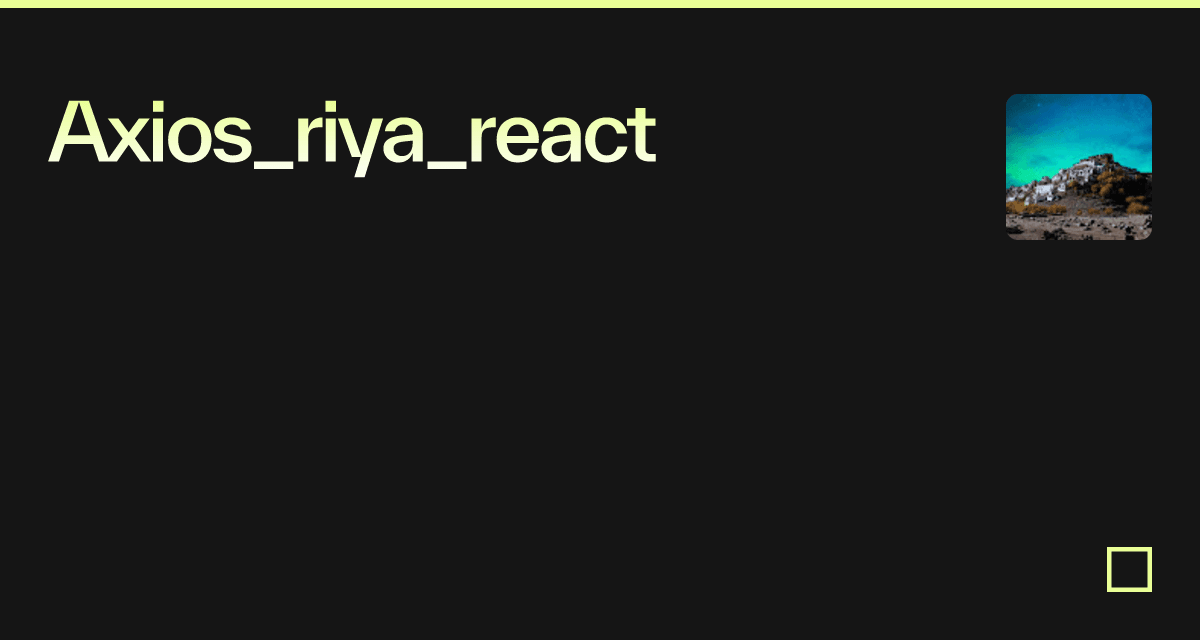 axiosgetjsonresponse examples CodeSandbox