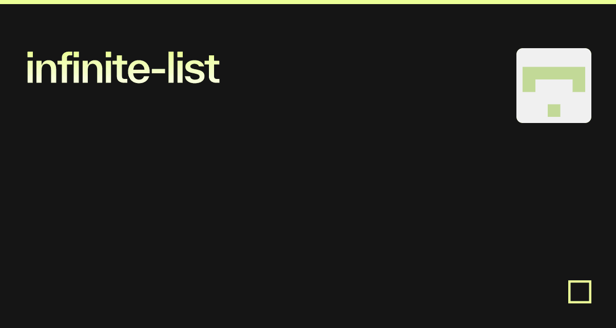 reactinfinitevirtualscroll examples CodeSandbox