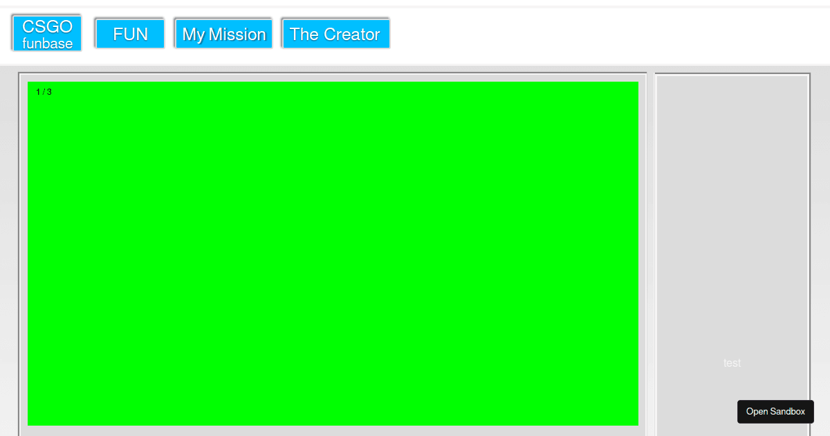 wevueslider examples CodeSandbox