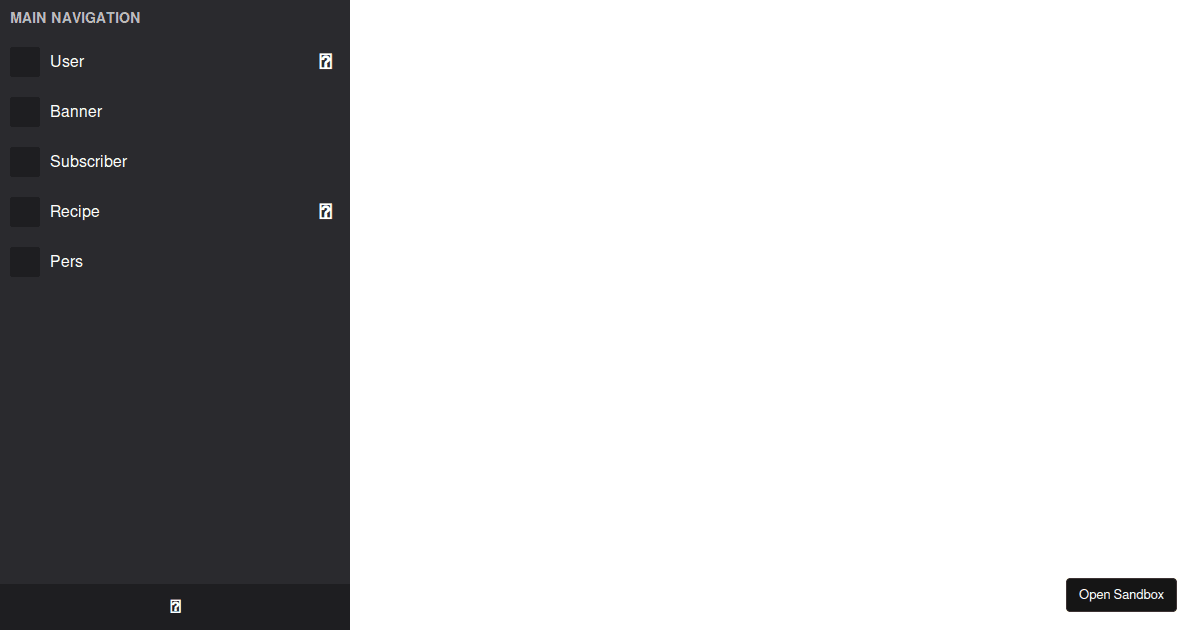 vuesidebarmenu examples CodeSandbox