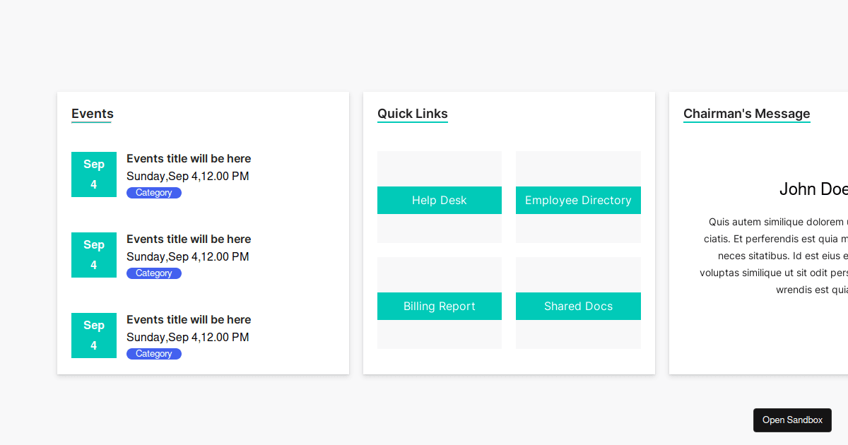 examples CodeSandbox