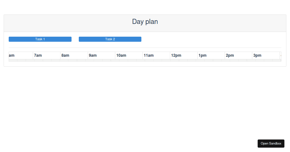 fullcalendar/timeline examples CodeSandbox