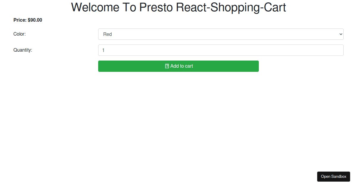 examples CodeSandbox