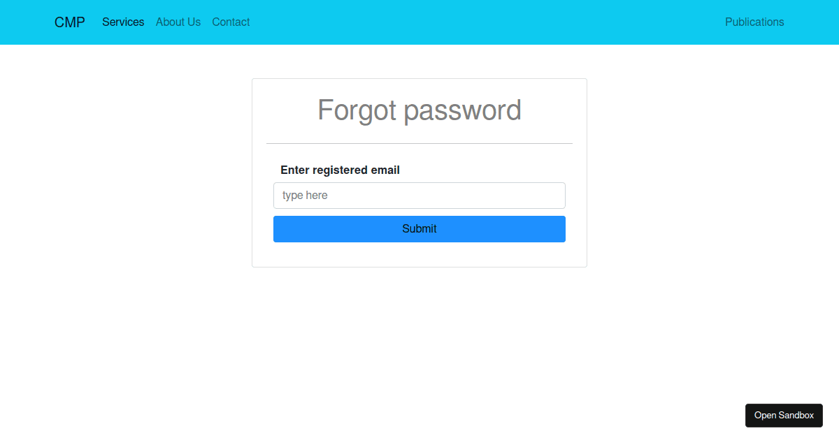 password Codesandbox