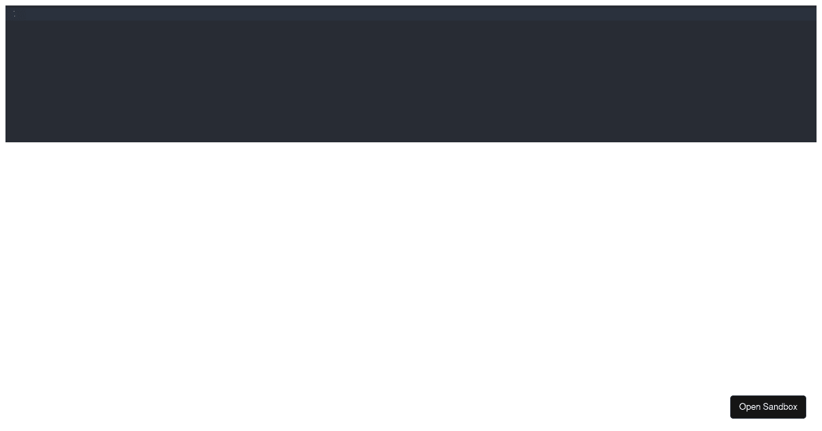 codemirrorsql examples CodeSandbox