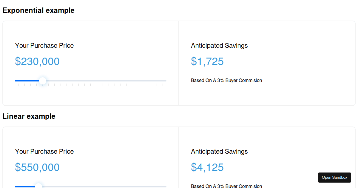 priceslider Codesandbox