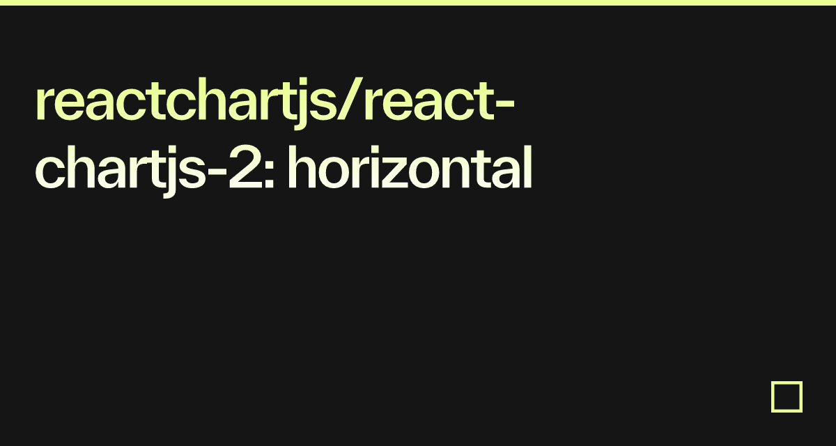 reactchartjs2 examples CodeSandbox