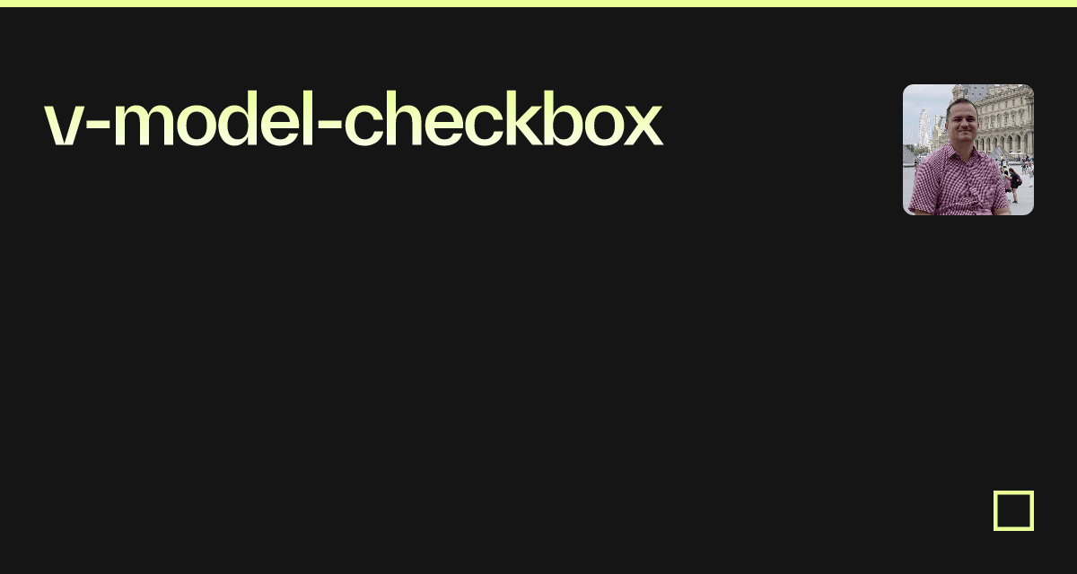 vmodelcheckbox Codesandbox