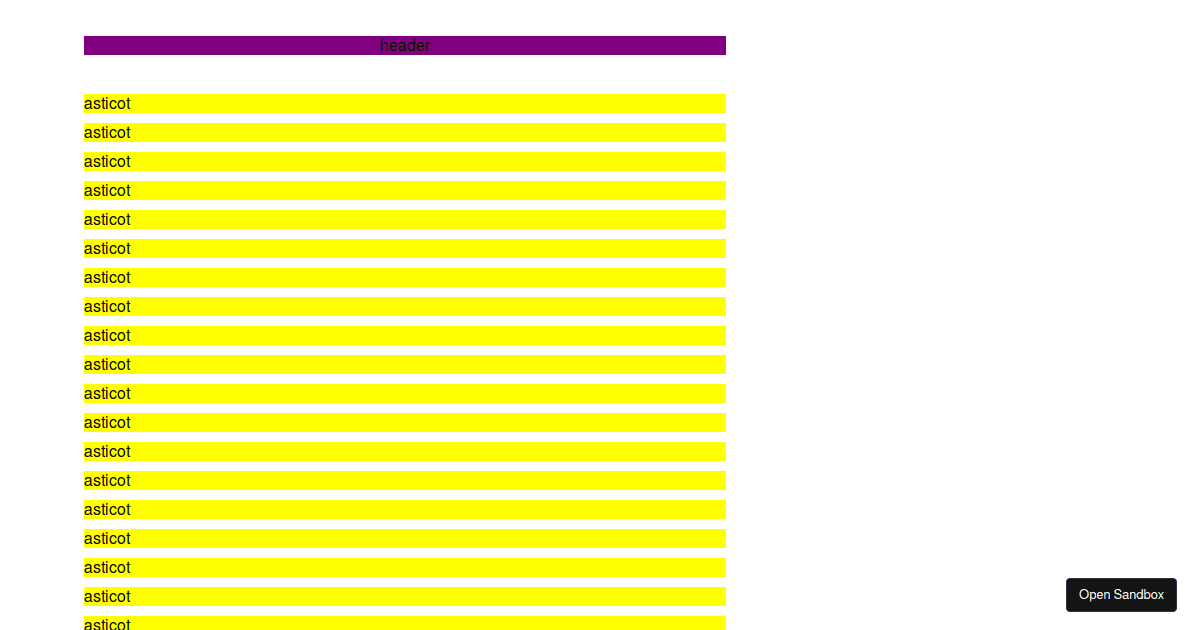 PagedJS React Header / Footer in Previewer Codesandbox