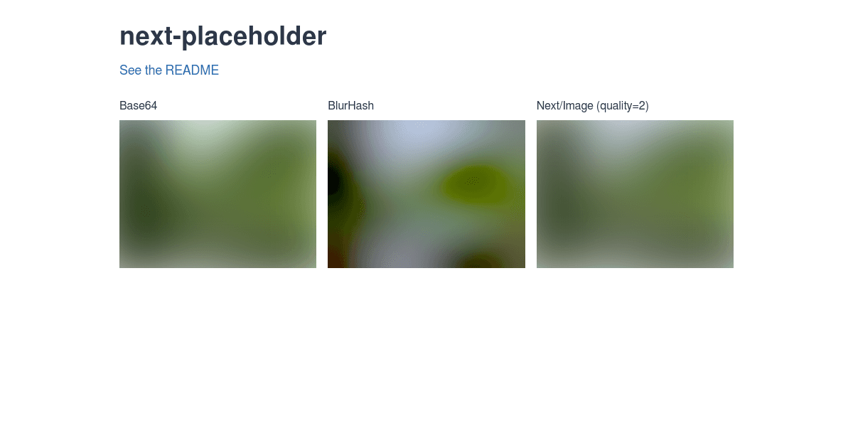 nextblurhash examples CodeSandbox