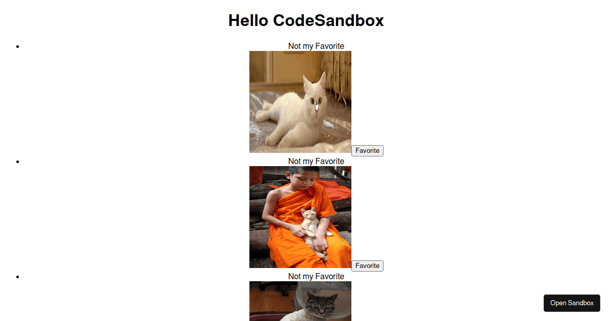 codecatapi1 Codesandbox