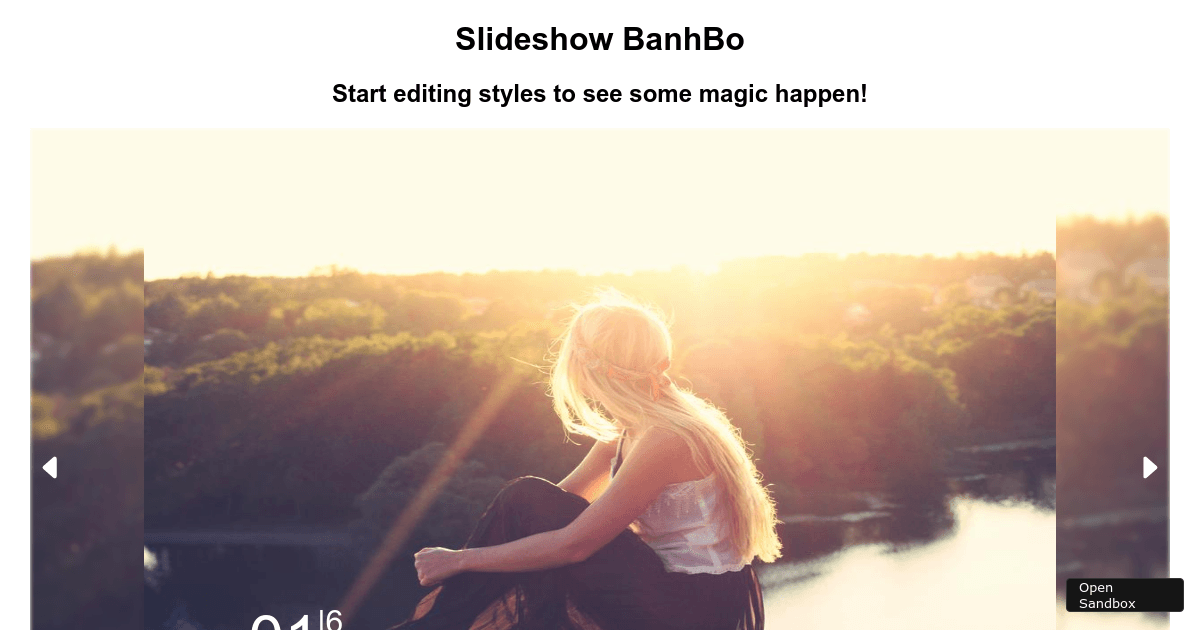 slideshowreactkle examples CodeSandbox